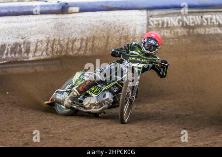 Daniele (Danny) Re. Ipswich Witches 36-54 Wolverhampton Wolves. Circuito SGB Premiership. Stadio Foxhall, Suffolk. 19 agosto 2021 Foto Stock