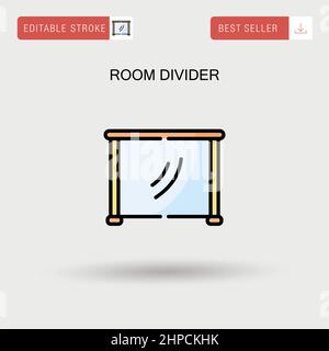 Divisore stanza icona vettore semplice. Illustrazione Vettoriale
