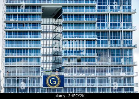 Miami Florida Biscayne Boulevard The Gabriel Miami Downtown Curio Collection by Hilton Opening Foto Stock