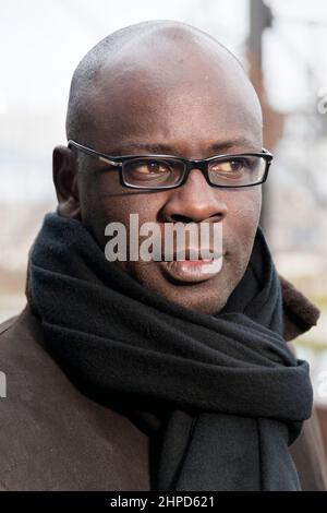 Parigi, Francia.2016.Marzo 10, 2016.Lilian Thuram presente durante la visita di sua Maestà Re Willem-Alexander e Regina Máxima dei Paesi Bassi Foto Stock