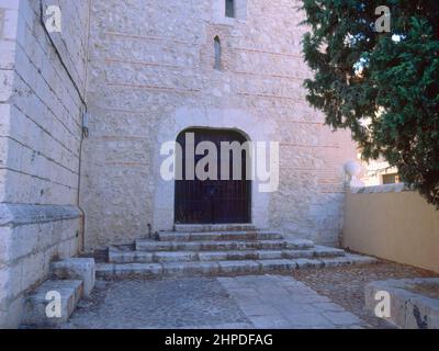 PUERTA LATERALE - S XVI AUTORE: GIL DE SOPEÑA. LOCALITÀ: IGLESIA DE SAN JUAN BAUTISTA. ARGANDA DEL REY. MADRID. SPAGNA. Foto Stock