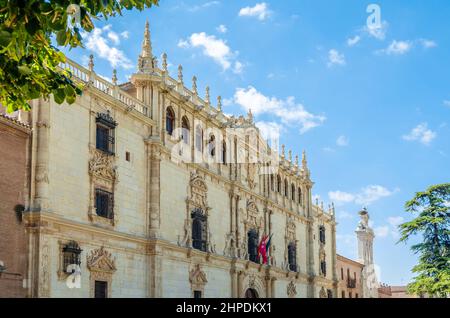 Il Colegio Mayor de San Ildefonso di Alcala de Henares (provincia di Madrid), Spagna, fondato nel 1499 come origine dell'Università di Alcala, è uno dei due Foto Stock