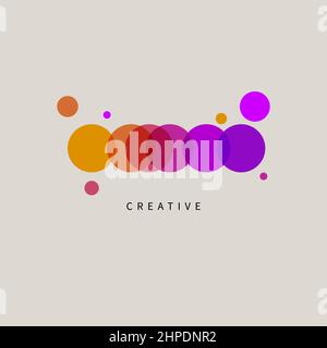 Creative logo agenzia pubblicitaria Illustrazione Vettoriale