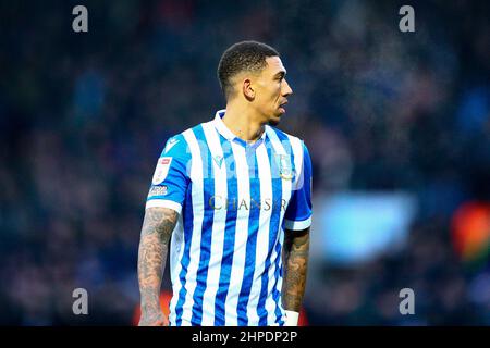 Eco-Power Stadium Doncaster, Inghilterra - 19th febbraio 2022 Liam Palmer (2) di Sheffield Mercoledì - durante la partita Doncaster v Sheffield Mercoledì, EFL League One 2021/22 all'Eco-Power Stadium Doncaster, Inghilterra - 19th febbraio 2022 credito: Arthur Haigh/WhiteRosePhotos/Alamy Live News Foto Stock