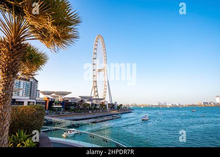 Ain Dubai, la ruota di ferro più grande del mondo. Foto Stock