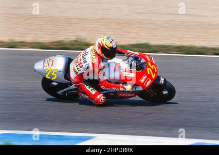 Oliver Petrucciani (che), Campionato del mondo motociclistico 1999, Aprilia 250 cc. Foto Stock