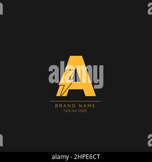 È possibile creare una lettera con l'icona del logo Lightning Bolt. Illustrazione Vettoriale