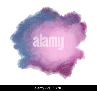 Colorazione viola astratta dell'acquerello. Illustrazione vettoriale. Astratto sfondo colorato acquerello. Illustrazione Vettoriale