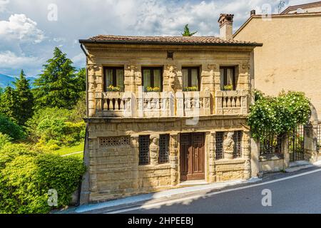 Italia Veneto Casa Asolo Longobarda Foto Stock