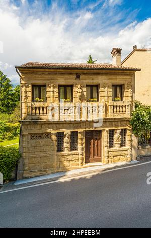Italia Veneto Casa Asolo Longobarda Foto Stock