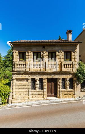 Italia Veneto Casa Asolo Longobarda Foto Stock