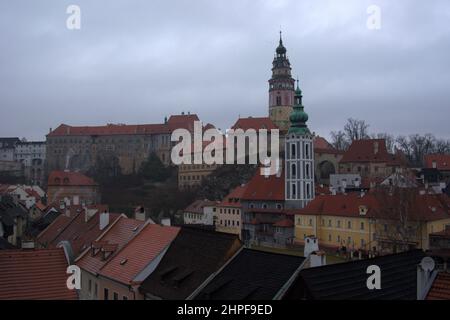 La fiaba come città: Cesky Krumlov Foto Stock
