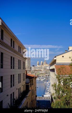 Vieux-Port, Marsiglia, Francia Paca Foto Stock