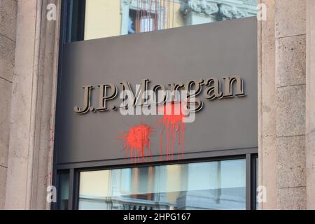 Gli studenti protestano a Milano Foto Stock