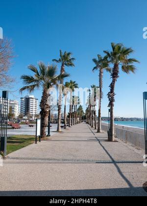 Sentiero pedonale a Konyaalti, Antalya, Turchia Foto Stock