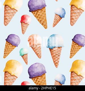 Immagine del gelato disegnato Foto Stock