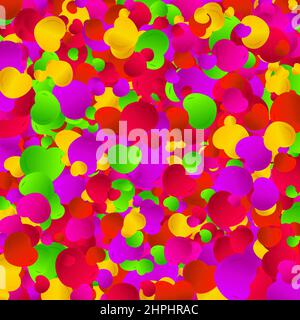 Sfondo festivo. Cuori multicolore. Elemento di progettazione. San Valentino. Foto Stock