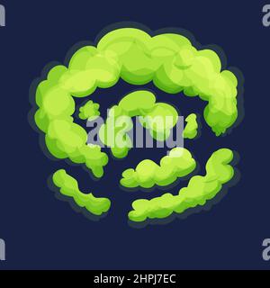 Icona fumetto Fart. Puzza puzza puzza nube di gas verde Immagine e  Vettoriale - Alamy