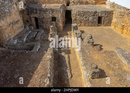 Vista della necropoli romana di Carmona Foto Stock