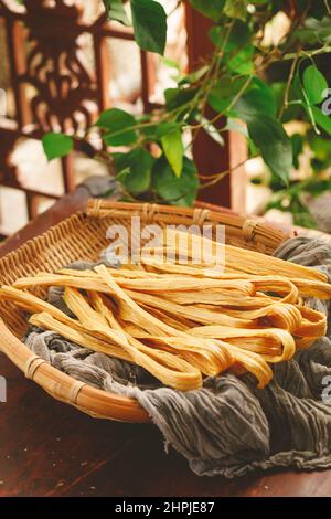 Bastone di cagliata di fagiolo asciutto Foto Stock