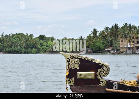 Case Boats in Kerala, Viaggi e turismo a Gods su Paese, Kerala Foto Stock