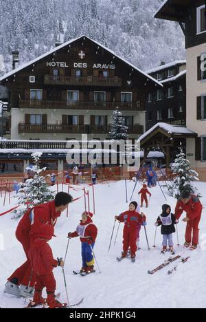 FRANCIA Alpes hiver Foto Stock