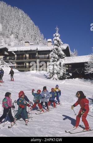 FRANCIA Alpes hiver Foto Stock