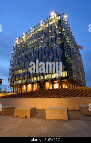 Serata all'Ambasciata degli Stati Uniti d'America (USA), Nine Elms Lane, Wandsworth, Londra, Regno Unito Foto Stock