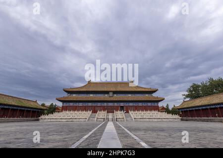 Pechino lavoro popolare culturale palazzo ancestrale tempio - al tempio Foto Stock