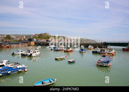 Porto di Folkestone, Kent Foto Stock