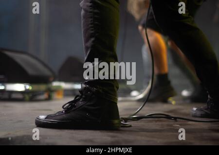 Cochise, Paweł Małaszyński al concerto di Tychy, Polonia Foto Stock