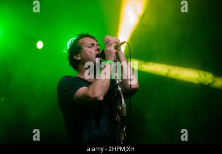 Cochise, Paweł Małaszyński al concerto di Tychy, Polonia Foto Stock