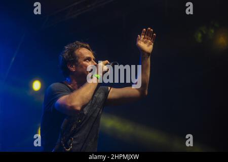 Cochise, Paweł Małaszyński al concerto di Tychy, Polonia Foto Stock