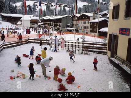 FRANCIA Alpes hiver Foto Stock