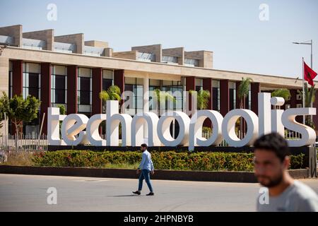 Technopolis Rabat è un centro scientifico e tecnologico al di fuori di Rabat, Marocco, Nord Africa Foto Stock