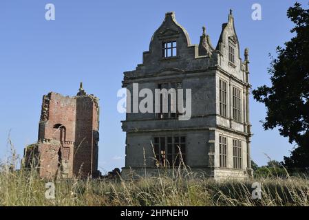 Moreton Corbet Castle, Shropshire, Inghilterra Foto Stock