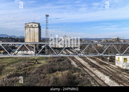 Area industriale di Lapovo selo Foto Stock