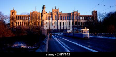 Maximilianeum, Parlamento di Stato bavarese, Monaco di Baviera, Germania Foto Stock