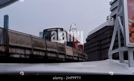 Chong Nonsi BTS Skytrain Station Silom, Bang Rak Bangkok Thailandia Foto Stock