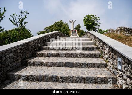 Statua del Cristo Redentore, Maratea, Basilicata, Italia Foto Stock