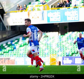 Matthew Clarke - Linfield Vs Dungannon Swifts in the Danske Bank Premiership sabato 30th ottobre 2021 a Windsor Park, Belfast. Foto Stock