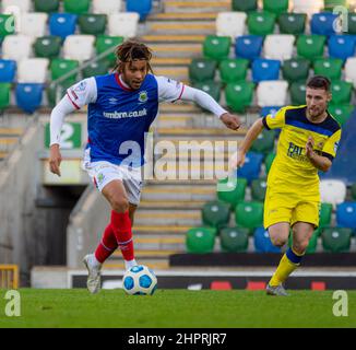 Matt Green - Linfield Vs Dungannon Swifts in the Danske Bank Premiership, sabato 30th ottobre 2021 a Windsor Park, Belfast. Foto Stock