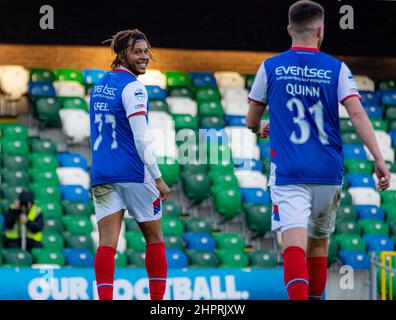 Matt Green - Linfield Vs Dungannon Swifts in the Danske Bank Premiership, sabato 30th ottobre 2021 a Windsor Park, Belfast. Foto Stock