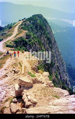 Escursioni a cima Vezzena, detto anche Pizzo di Levico, 03 agosto 1988, Trentino, Italia Foto Stock