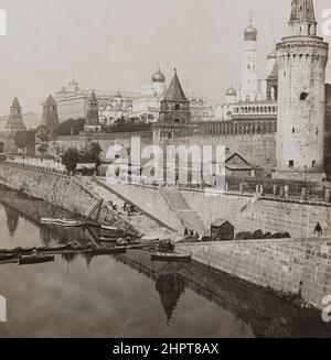 Foto d'epoca del Cremlino di Mosca. Impero russo. 1901 Foto Stock