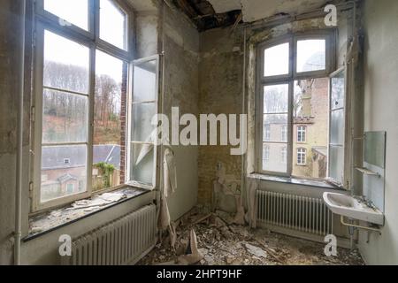 Abbandonato e chiuso monastero gesuita 'St Jozef' in Valkenburg, Paesi Bassi Foto Stock