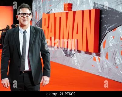 Dylan Clark partecipa allo speciale screening del Batman presso BFI IMAX Waterloo, nel centro di Londra. Foto Stock