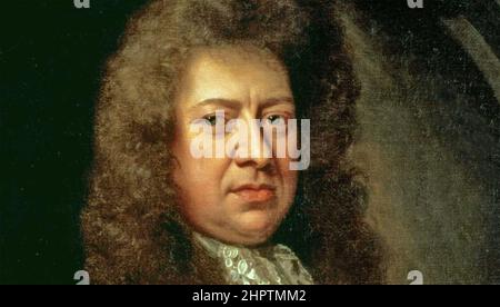 SAMUEL PEPYS (1633-1703) Amministratore navale inglese e diarista circa 1666. Foto Stock