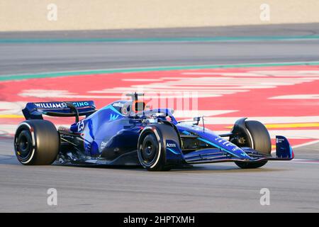 23rd febbraio 2022 ; circuito Barcelona Catalunya, Barcellona, Spagna: Formula 1 , test pre-stagione; Alexander Albon (THA) Williams Racing Foto Stock