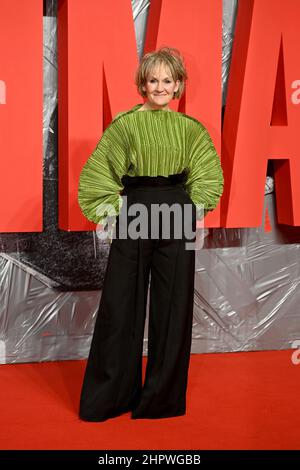 Londra, Regno Unito. 23rd Feb 2022. LONDRA, INGHILTERRA - FEBBRAIO 23: Lorraine Ashbourn partecipa ad uno speciale screening del Batman alla BFI IMAX Waterloo il 23 Febbraio 2022 a Londra, Inghilterra. (Foto di Kate Green/Sipa USA) Credit: Sipa USA/Alamy Live News Foto Stock